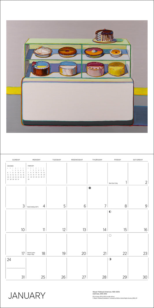 Wayne Thiebaud 2027 Wall Calendar_Front_Flat