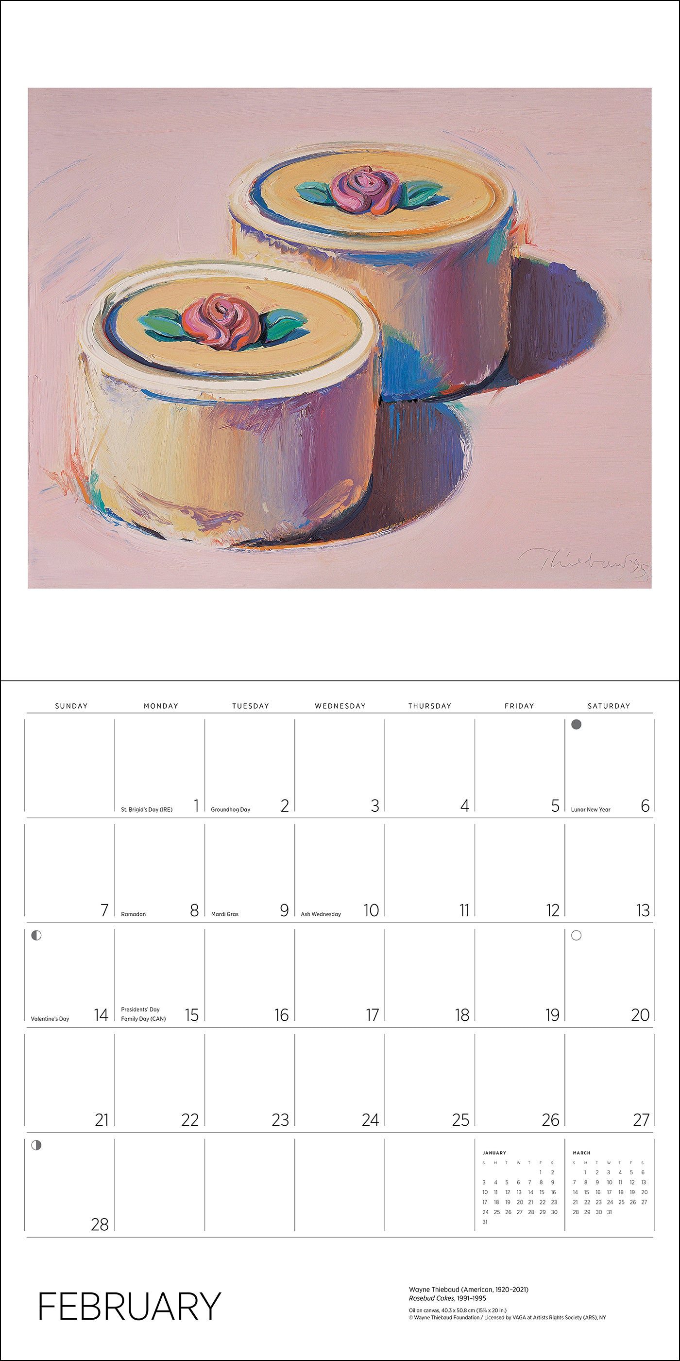 Wayne Thiebaud 2027 Wall Calendar_Interior_2