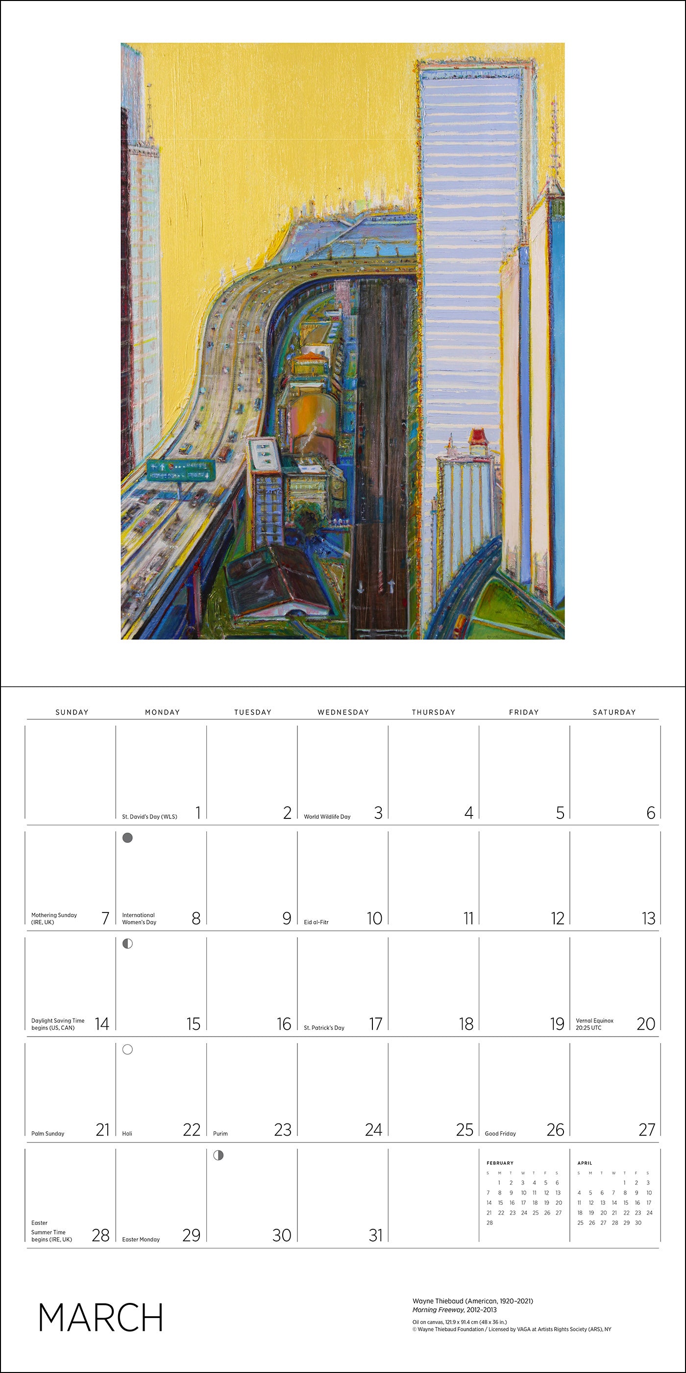 Wayne Thiebaud 2027 Wall Calendar_Interior_3