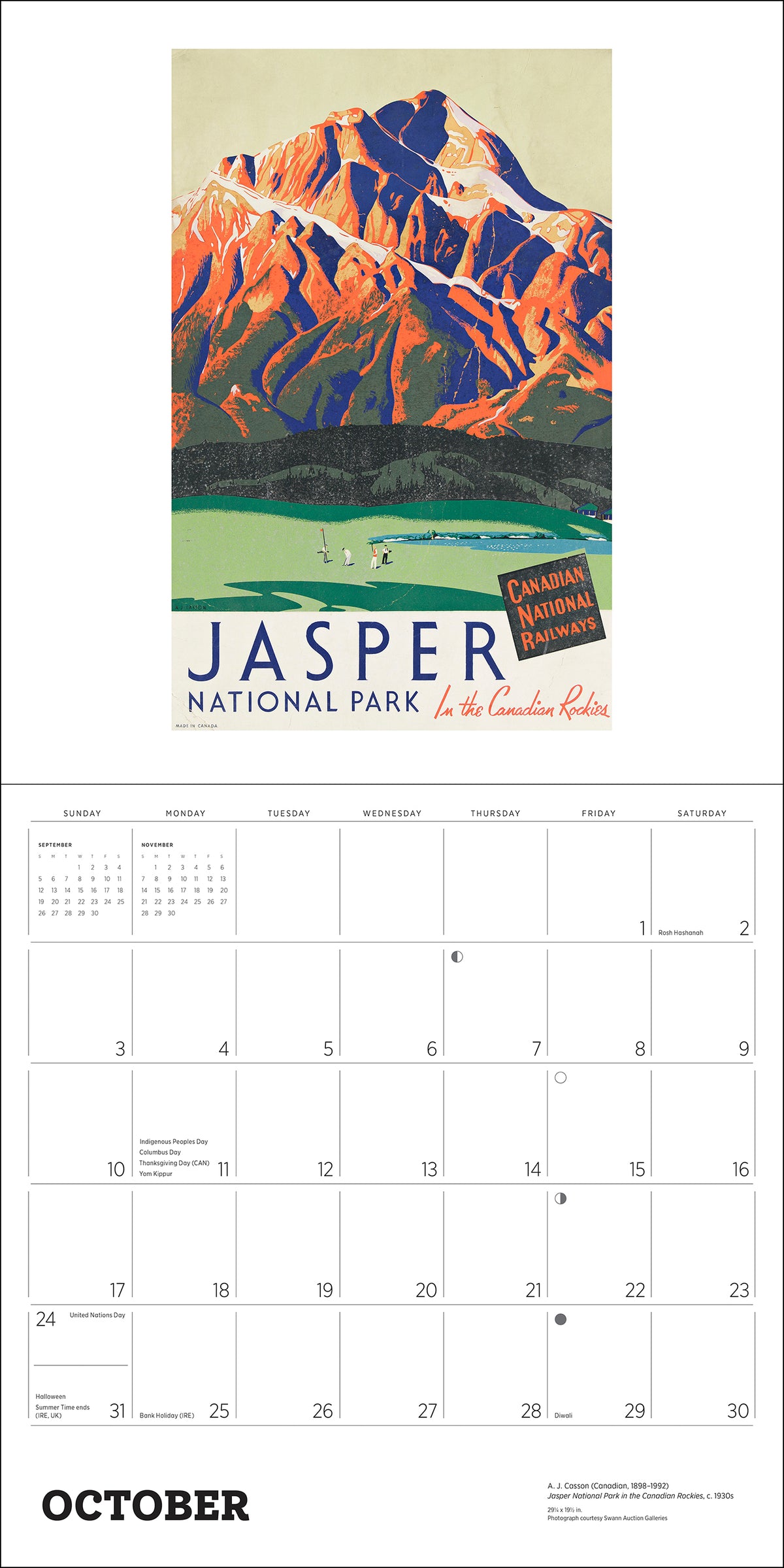 Canada: Vintage Travel Posters 2027 Wall Calendar_Interior_3