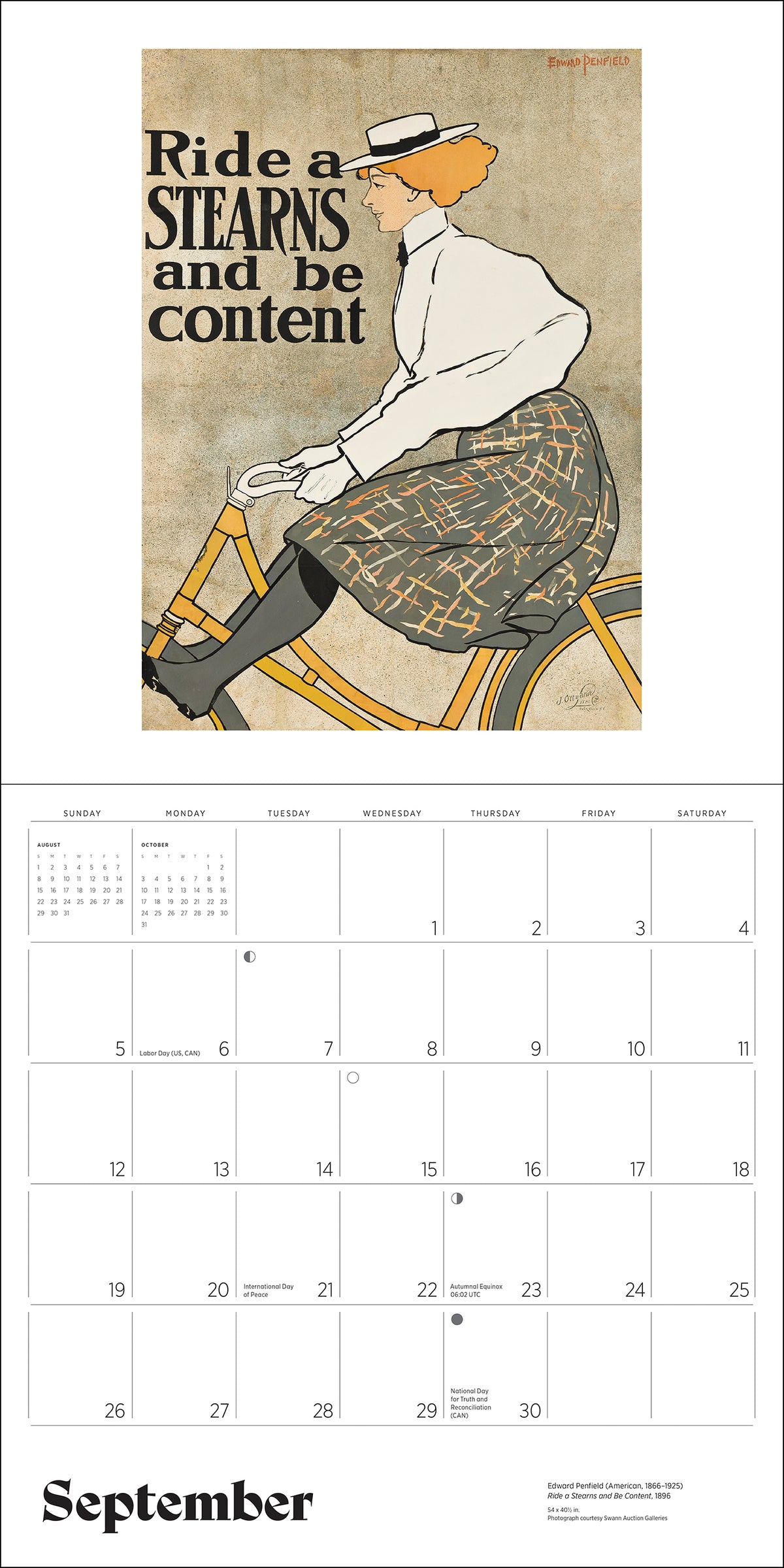 Bicycles: Vintage Posters 2027 Wall Calendar_Interior_2
