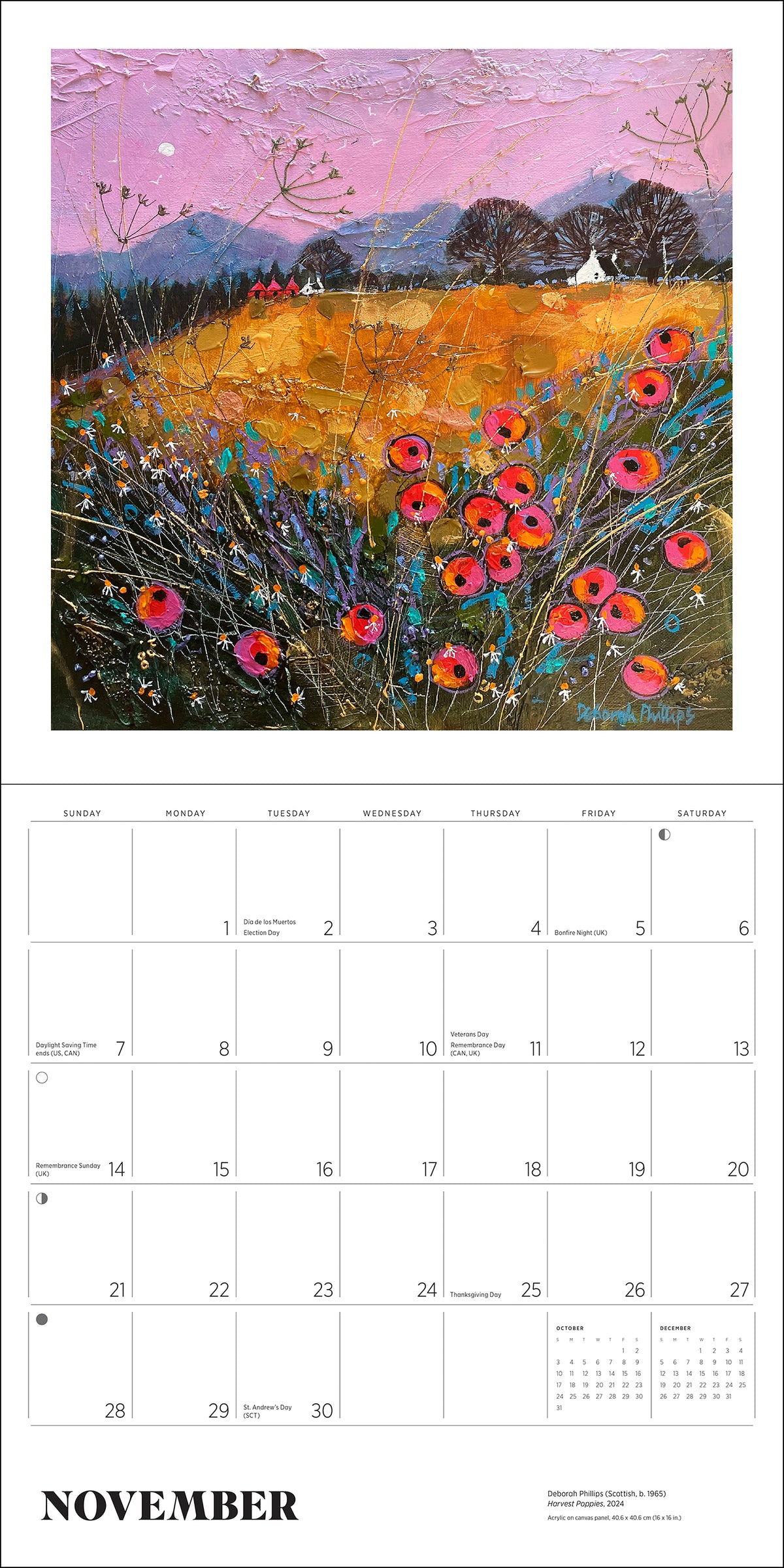 Scotland: The Art of Deborah Phillips 2027 Wall Calendar_Interior_2