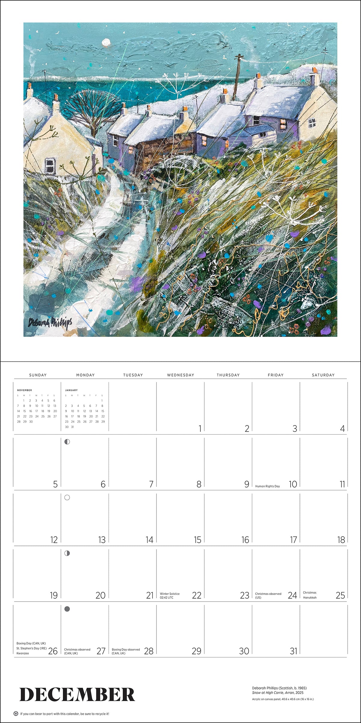 Scotland: The Art of Deborah Phillips 2027 Wall Calendar_Interior_3