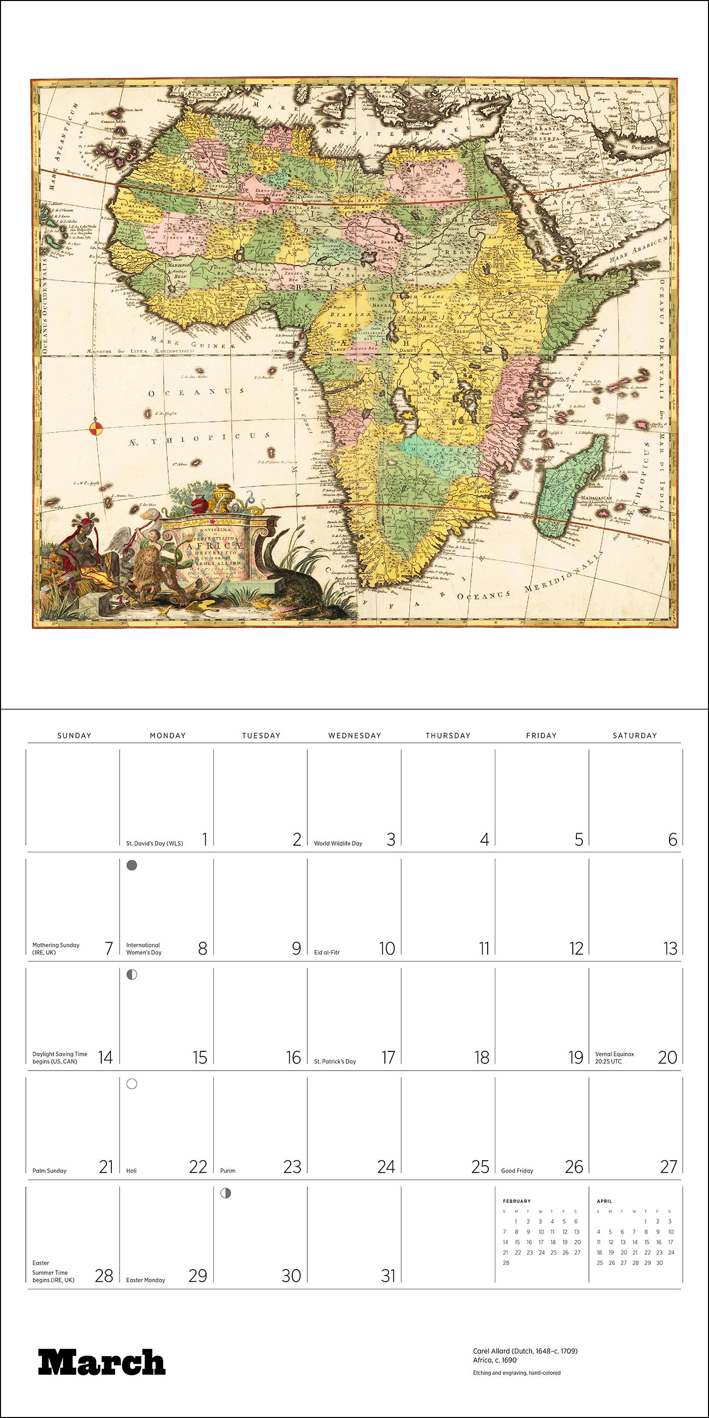 Antique Maps 2027 Wall Calendar_Interior_3