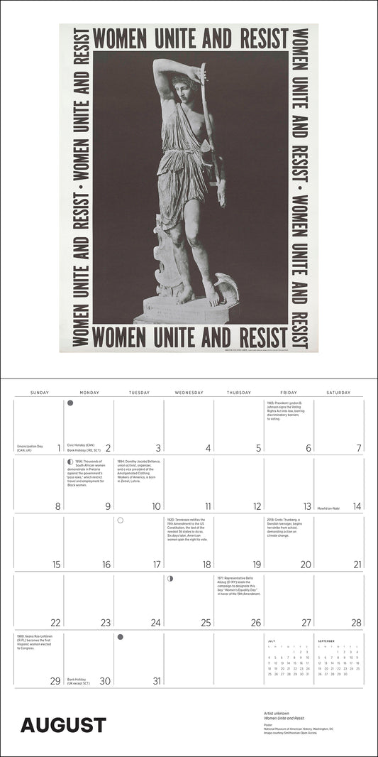 The Fight for Women’s Rights 2027 Wall Calendar_Front_Flat