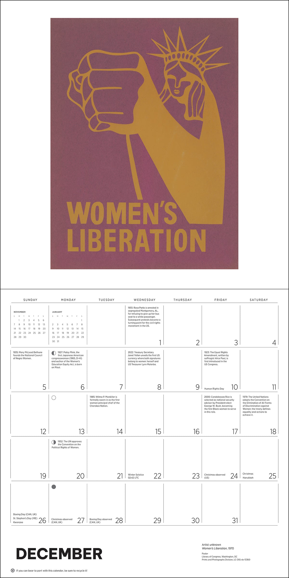 The Fight for Women’s Rights 2027 Wall Calendar_Interior_5