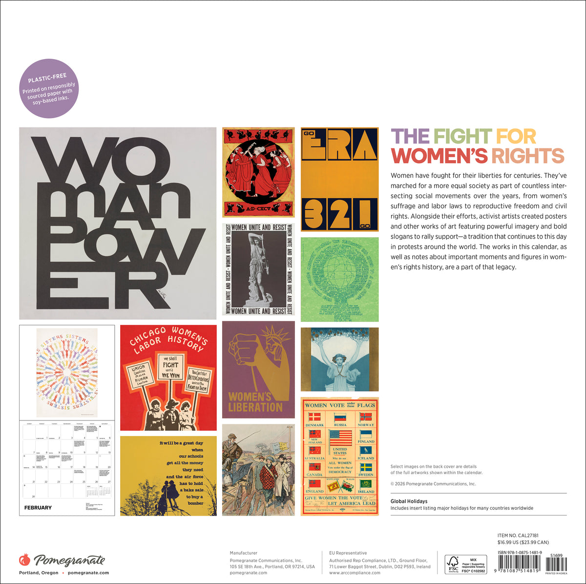 The Fight for Women’s Rights 2027 Wall Calendar_Back_Multipiece