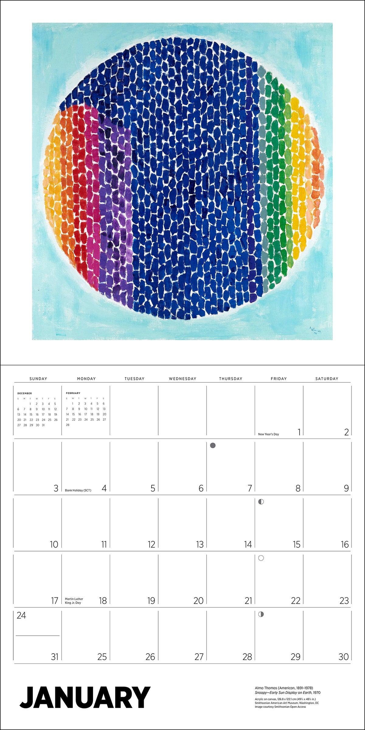 Alma Thomas 2027 Wall Calendar_Interior_1