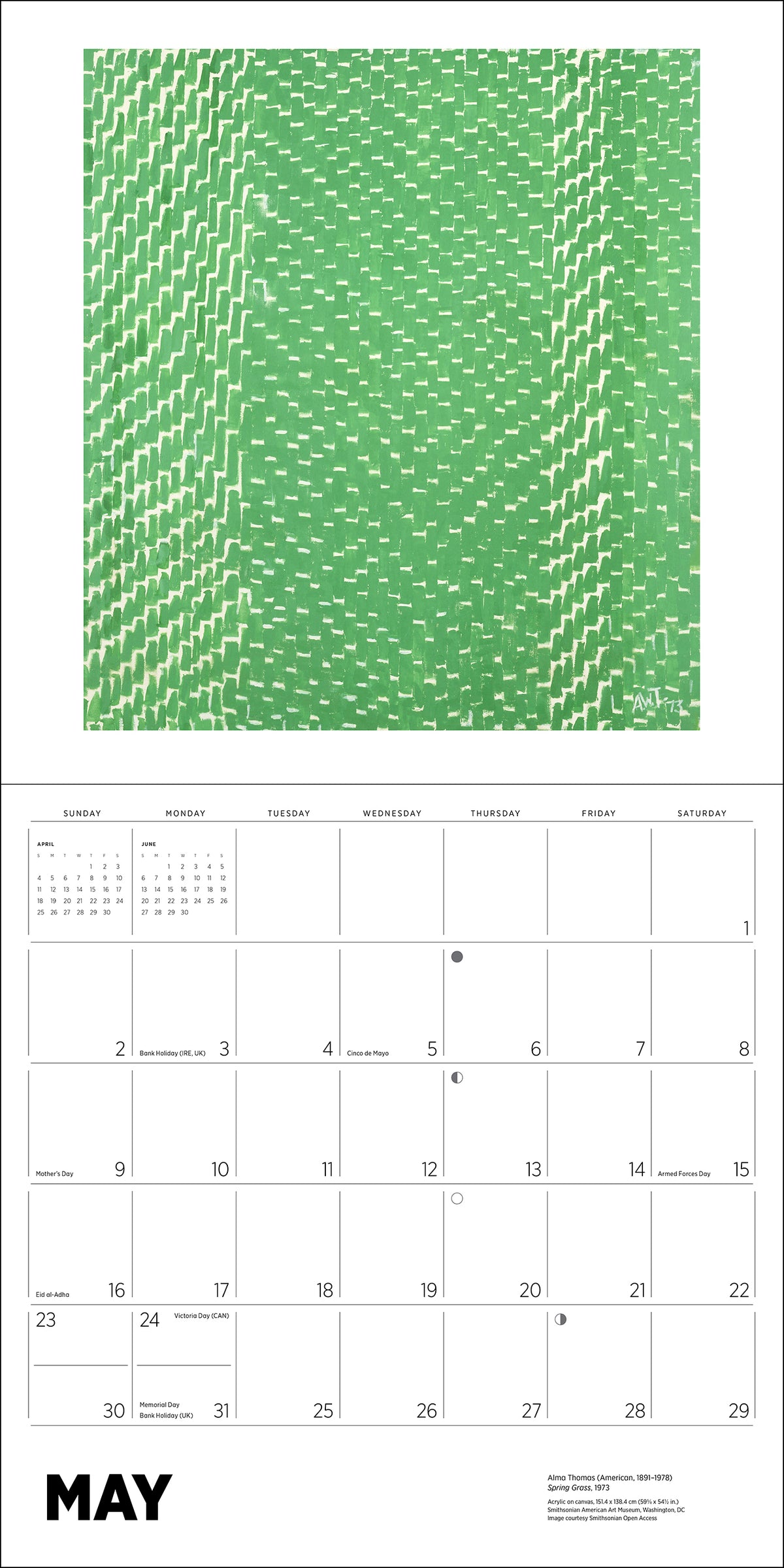 Alma Thomas 2027 Wall Calendar_Interior_5