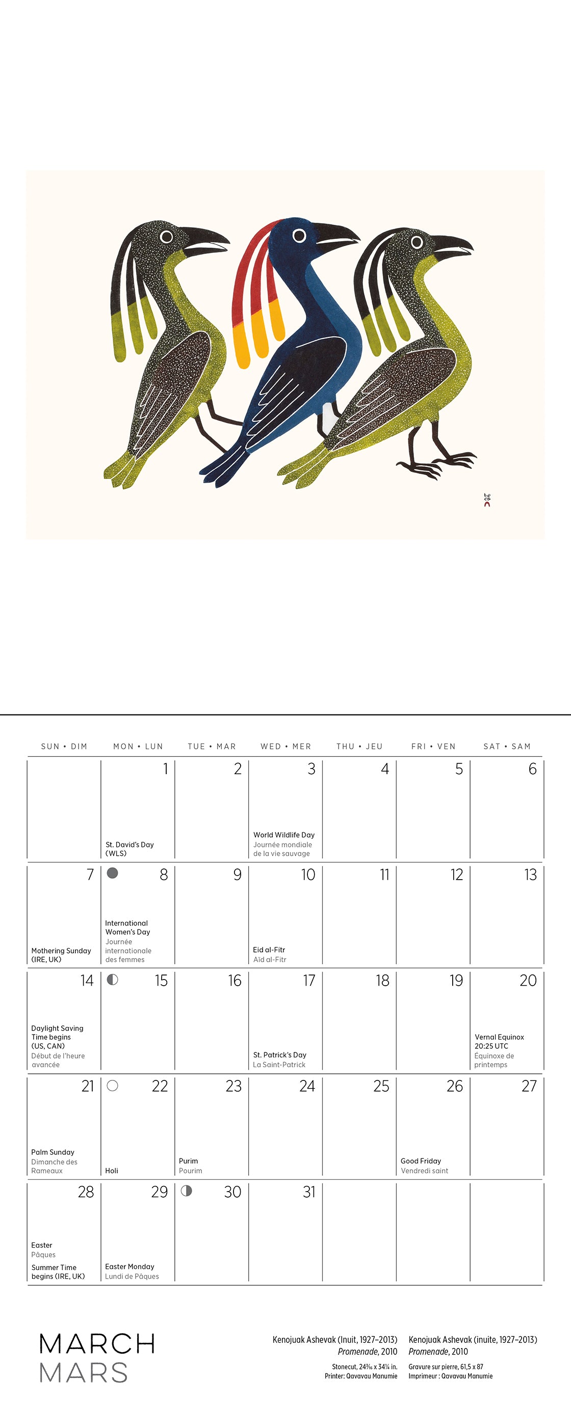Inuit Art: Kinngait 2027 Mini Wall Calendar_Interior_2