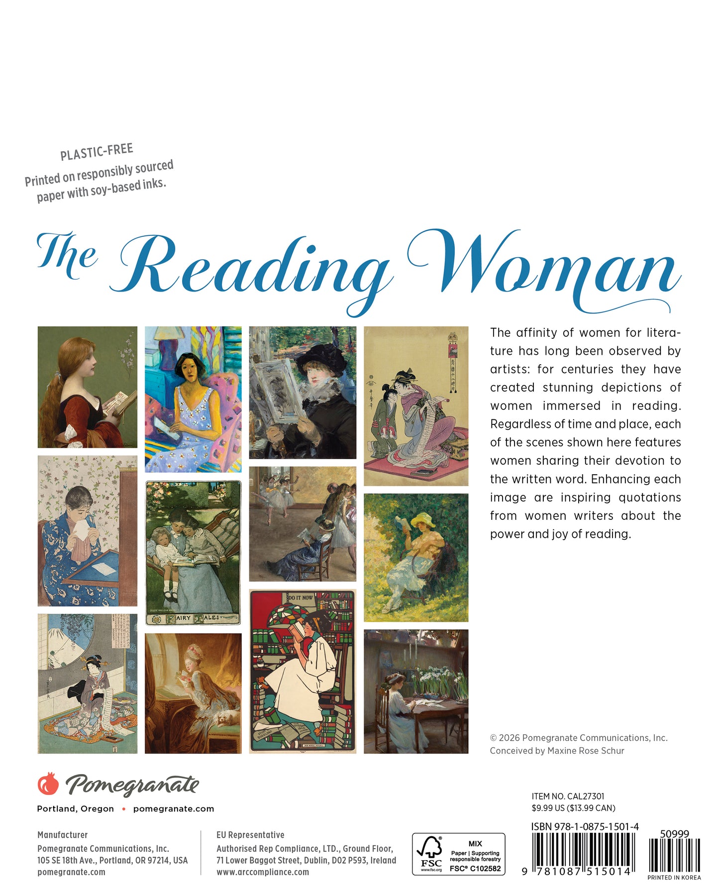 The Reading Woman 2027 Mini Wall Calendar_Back_Multipiece