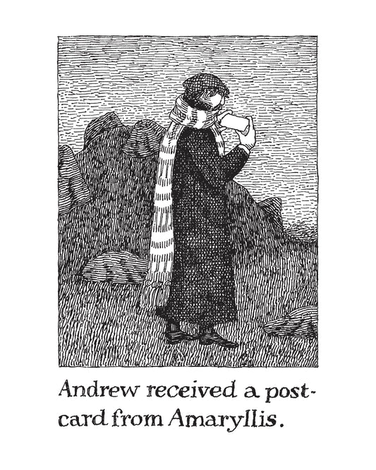 Edward Gorey: The Helpless Doorknob 2027 Mini Wall Calendar_Front_Flat