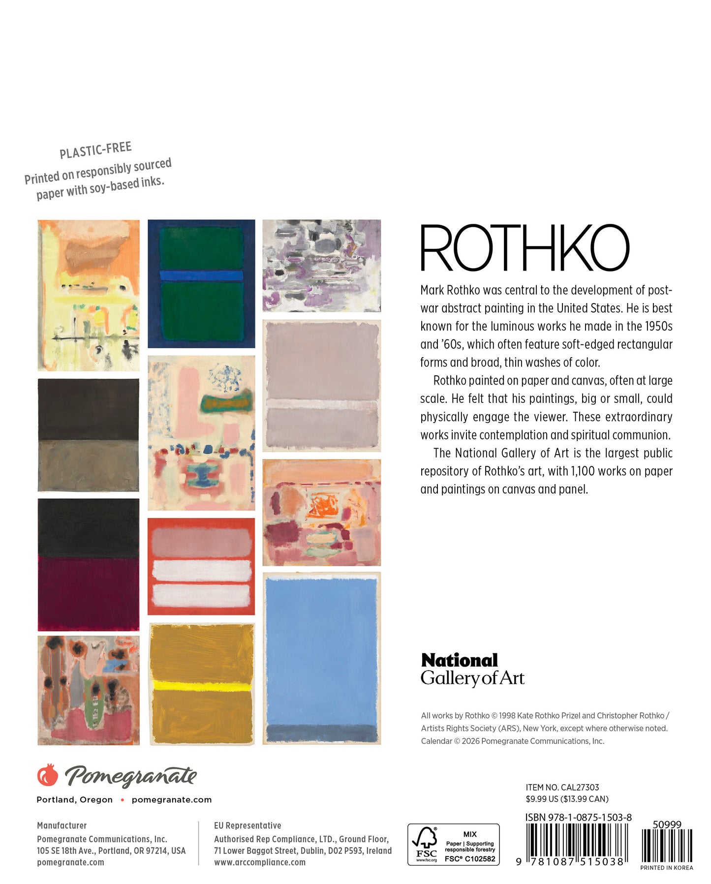 Rothko 2027 Mini Wall Calendar_Back_Multipiece