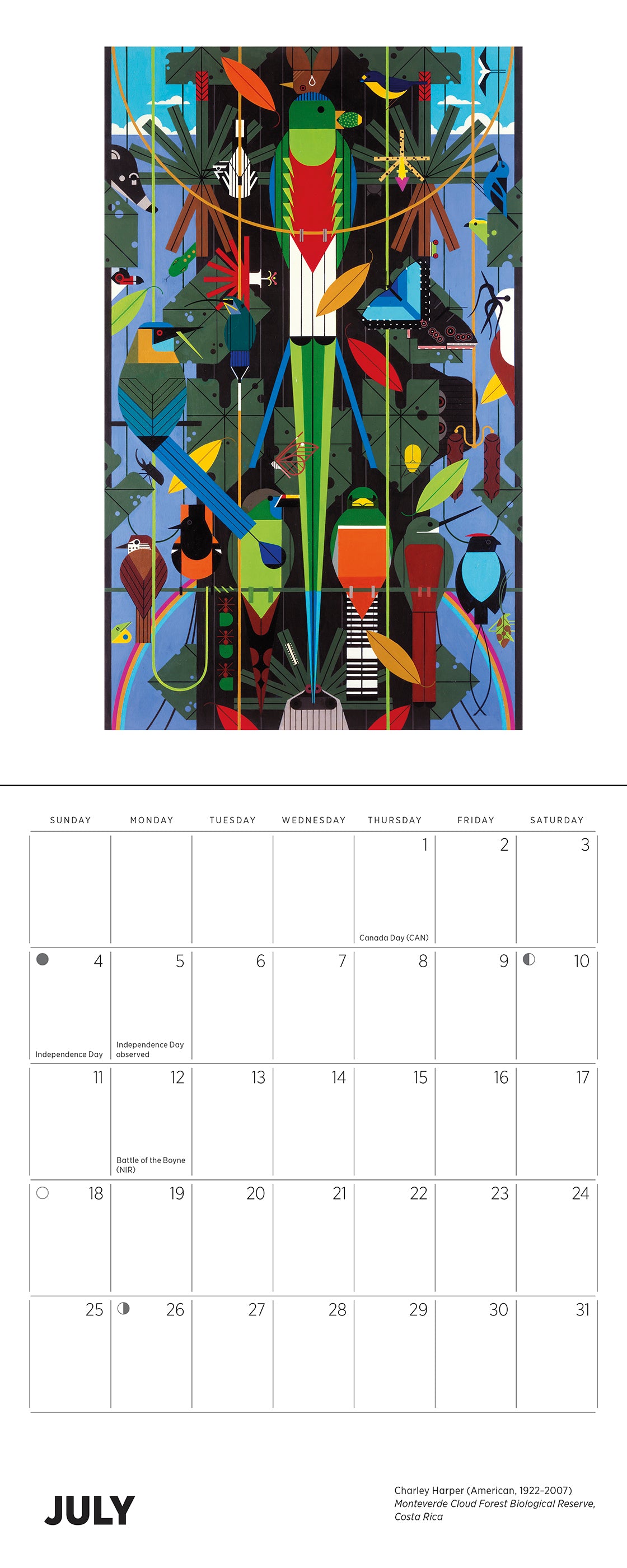 Charley Harper 2027 Mini Wall Calendar_Interior_2