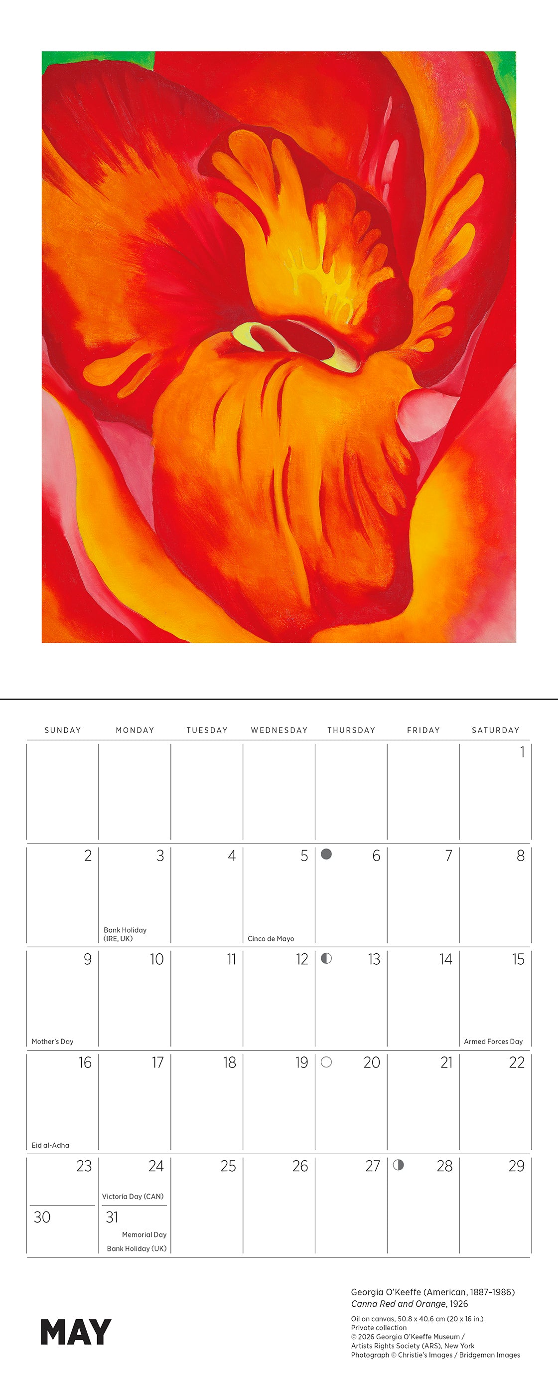 Georgia O'Keeffe 2027 Mini Wall Calendar_Interior_1