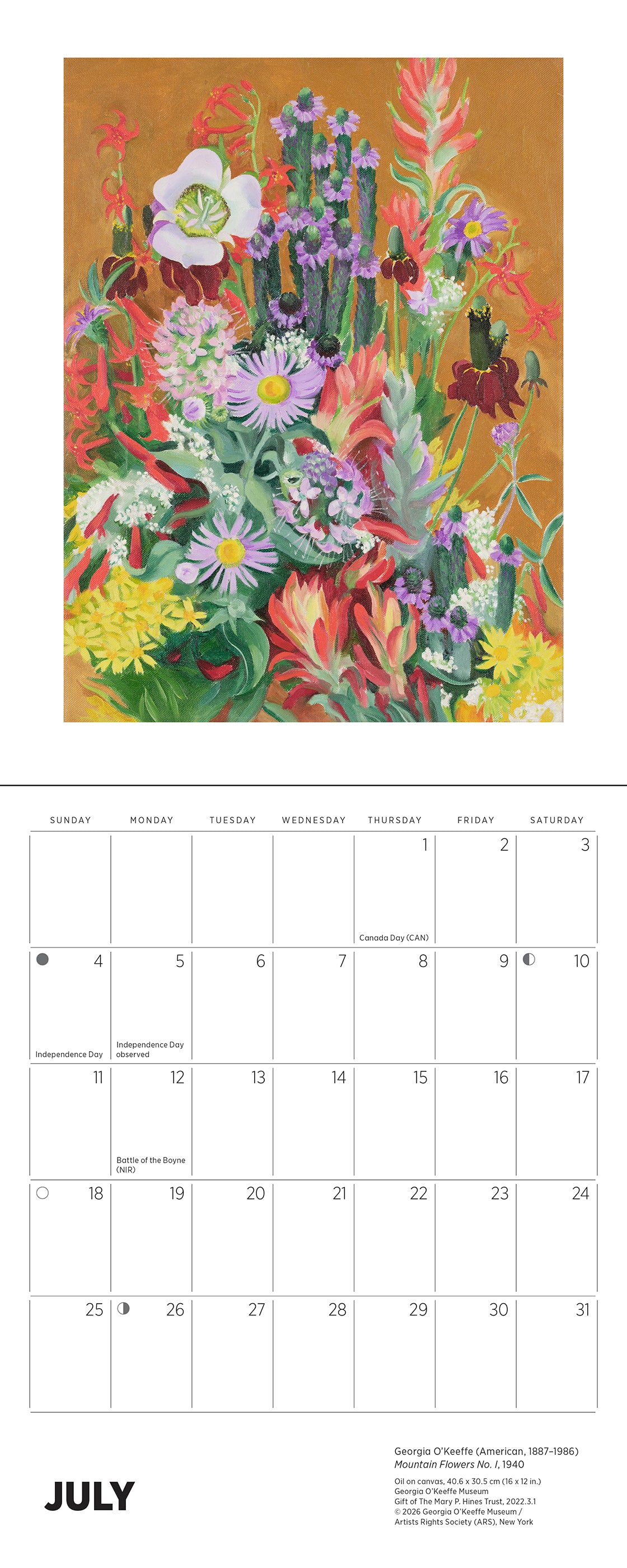 Georgia O'Keeffe 2027 Mini Wall Calendar_Interior_5