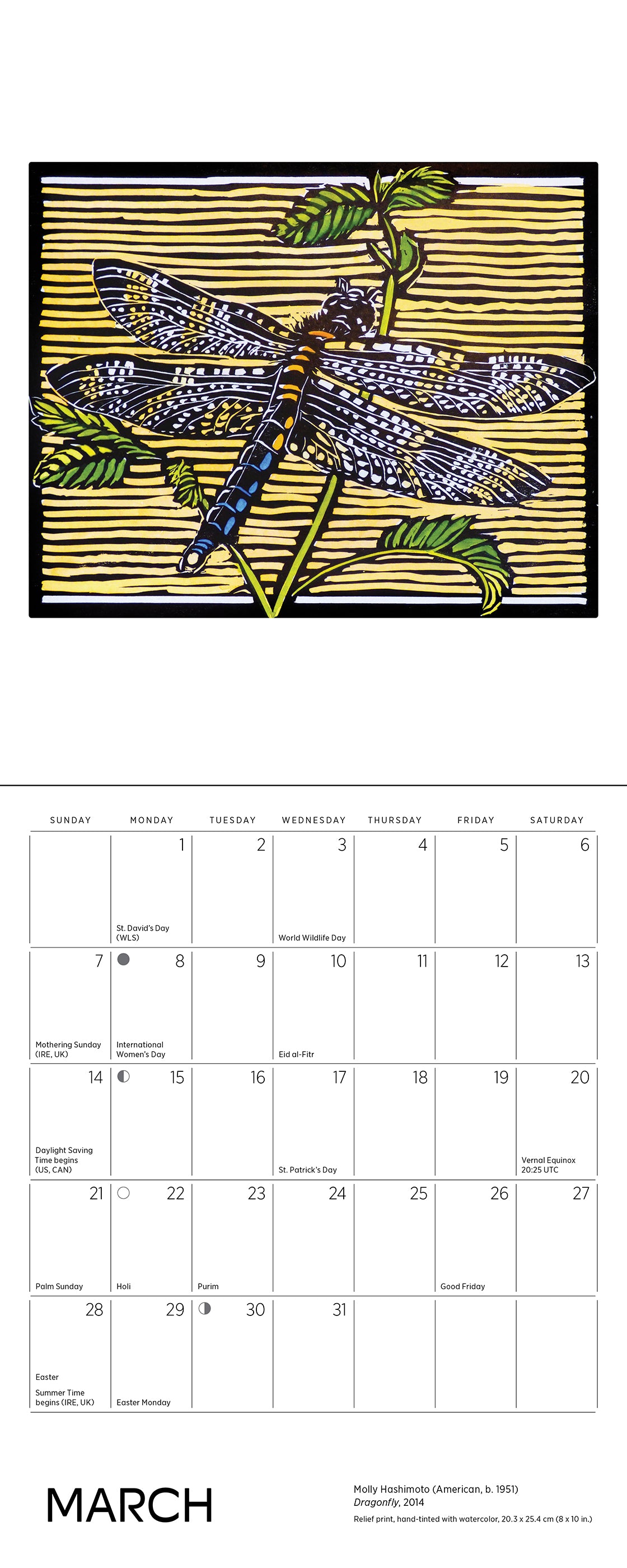 Molly Hashimoto: Wildlife 2027 Mini Wall Calendar_Interior_2