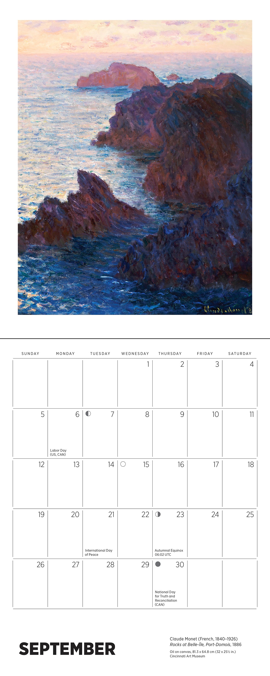 Claude Monet 2027 Mini Calendar_Interior_5