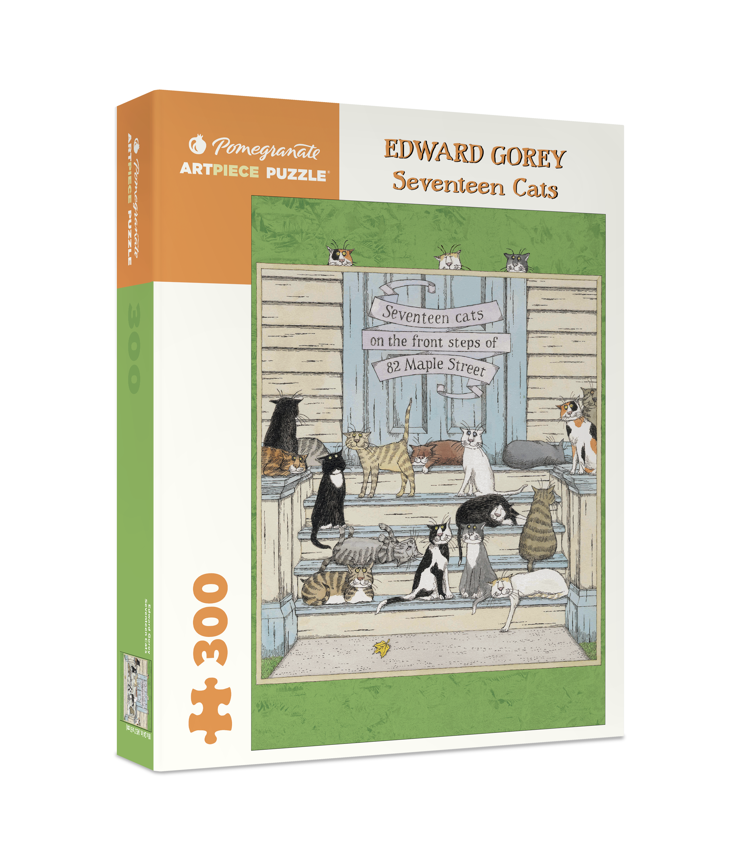 Edward Gorey: Seventeen Cats 300-Piece Jigsaw Puzzle – Pomegranate Edward Gorey: Seventeen Cats 300-Piece Jigsaw Puzzle – Pomegranate