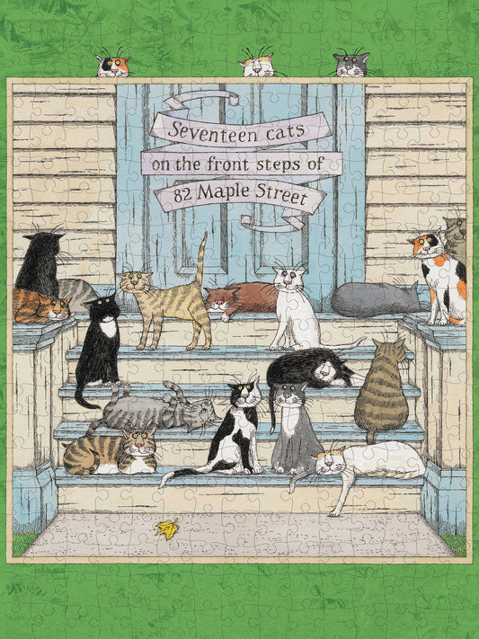 Edward Gorey: Seventeen Cats 300-Piece Jigsaw Puzzle_Primary