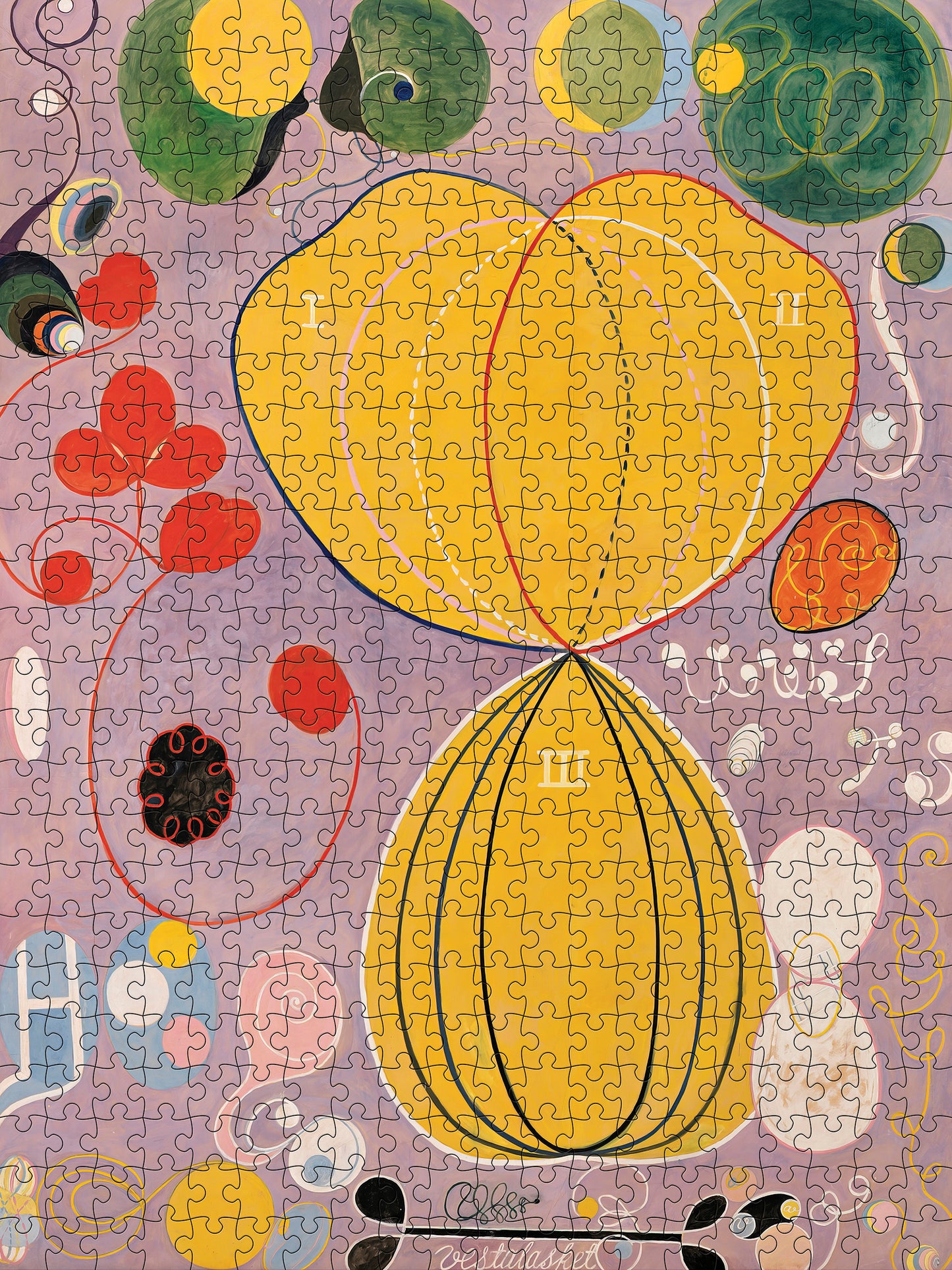 Hilma af Klint: No. 7, Adulthood 500-Piece Jigsaw Puzzle_Zoom