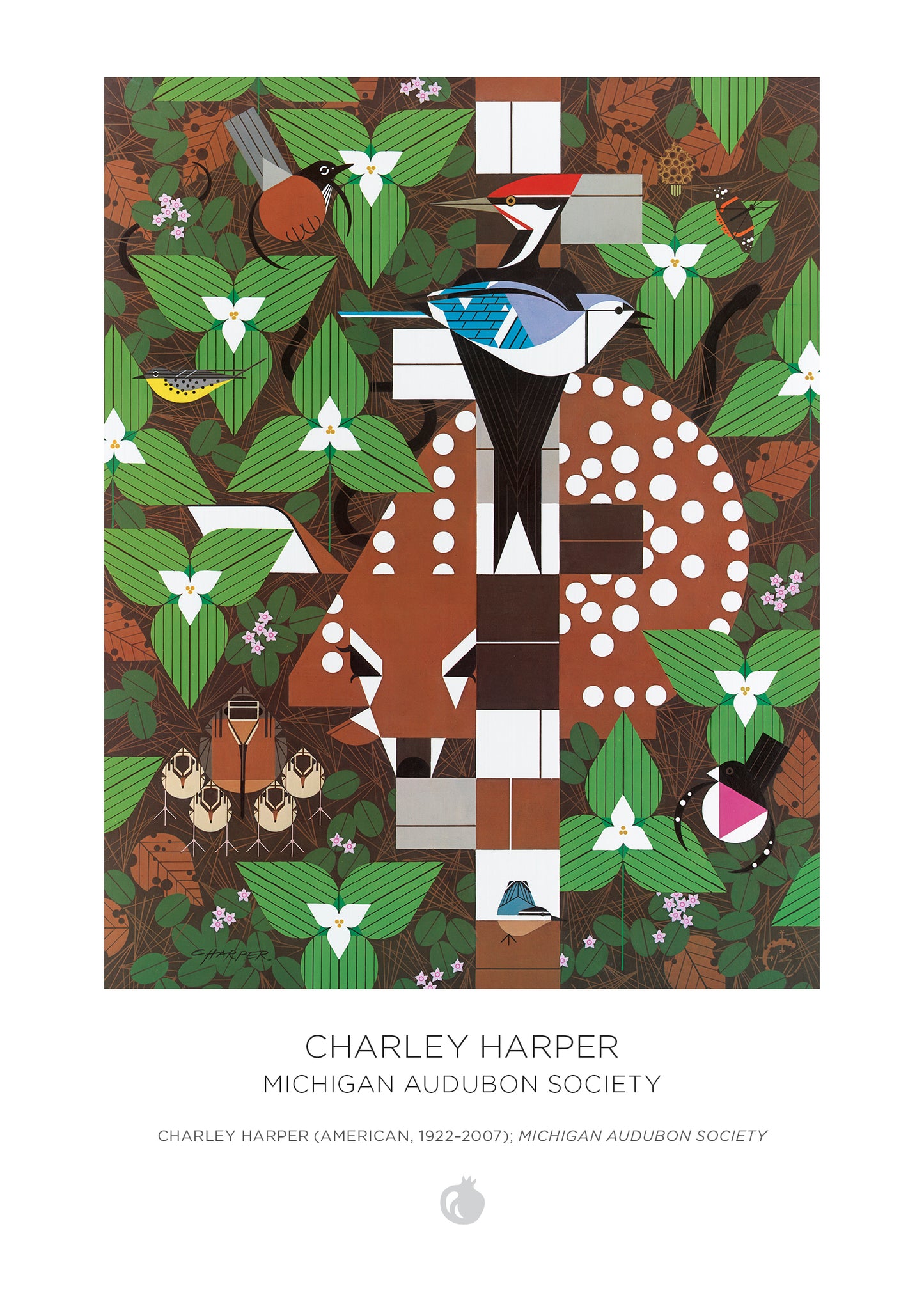 Charley Harper 120-Piece Double-Sided Jigsaw Puzzle Set_Back_Multipiece