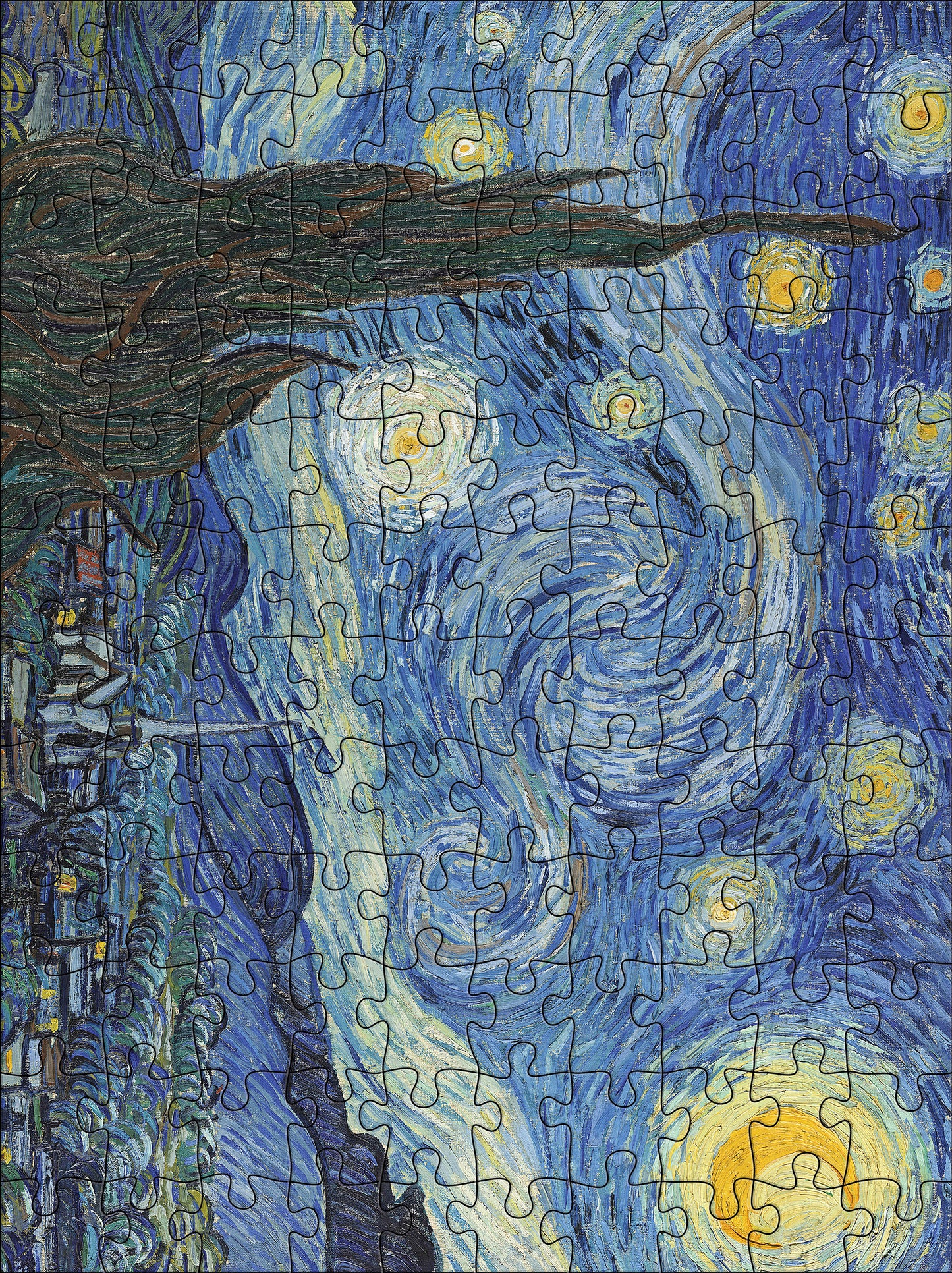 Vincent van Gogh 120-Piece Double-Sided Jigsaw Puzzle Set_Interior_2