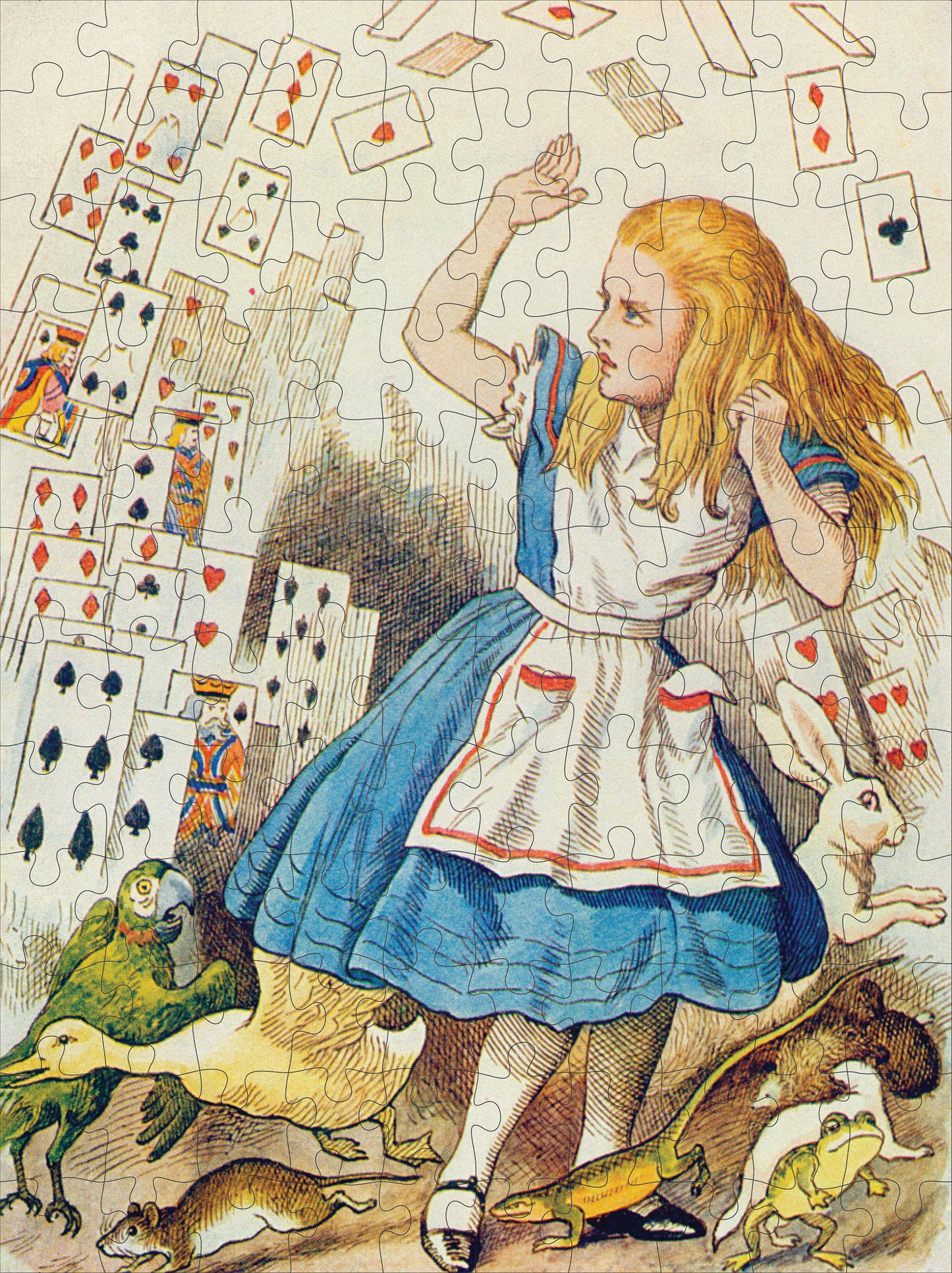 Sir John Tenniel: Alice in Wonderland 120-Piece Double-Sided Jigsaw Puzzle Set_Interior_2