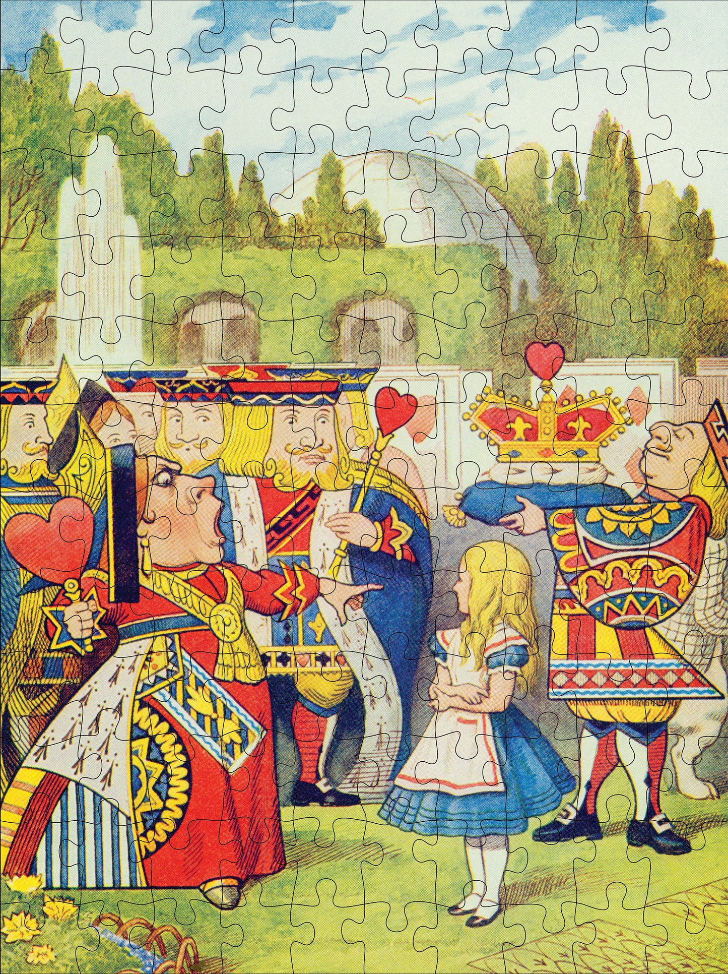 Sir John Tenniel: Alice in Wonderland 120-Piece Double-Sided Jigsaw Puzzle Set_Interior_3