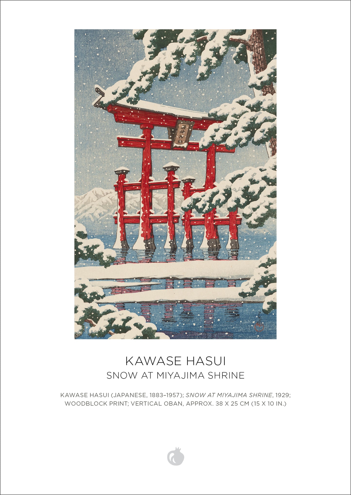 Kawase Hasui: Snowfall 120-Piece Double-Sided Jigsaw Puzzle Set_Back_Multipiece