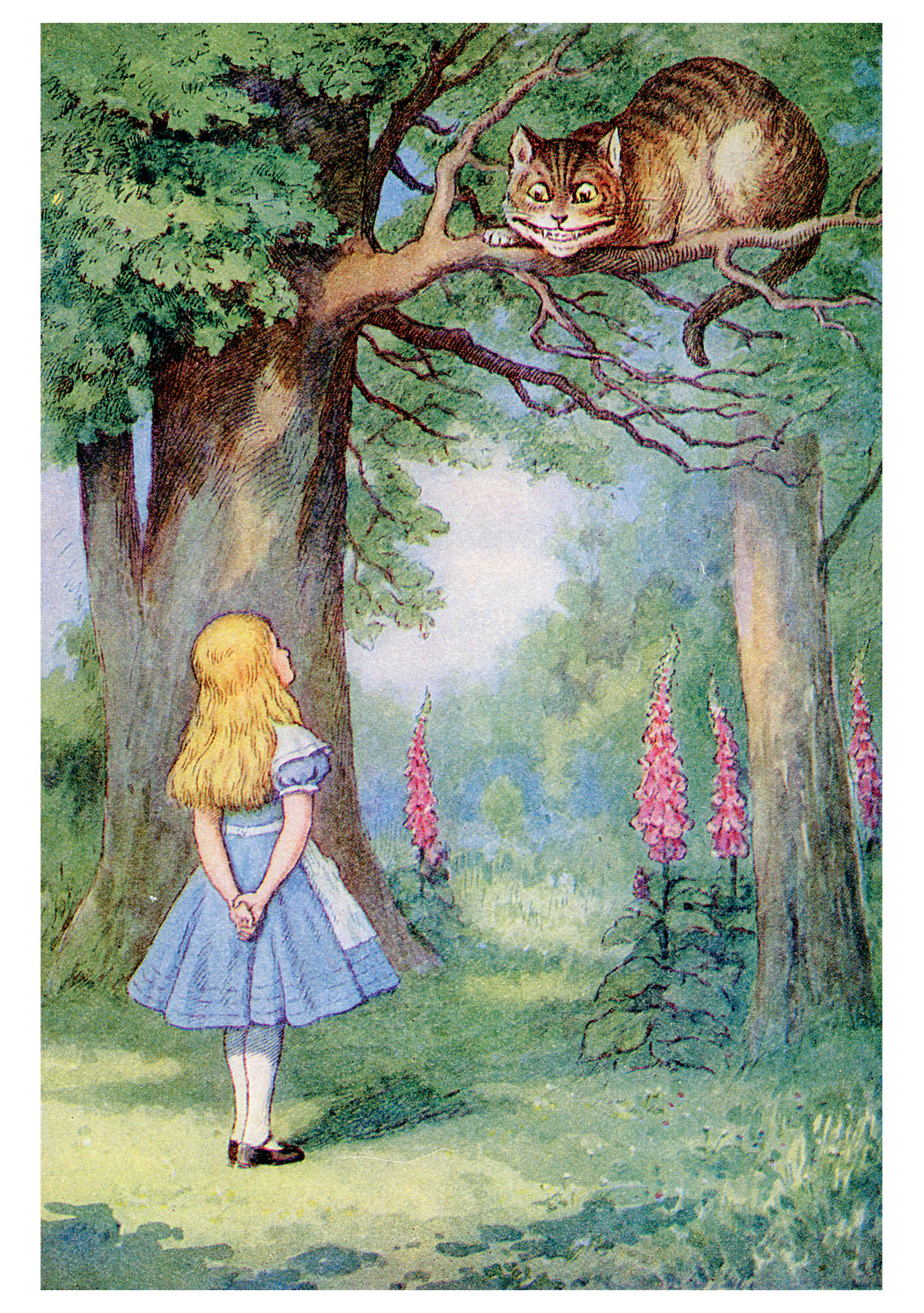 Sir John Tenniel: Alice and the Cheshire Cat Notecard_Front_Flat