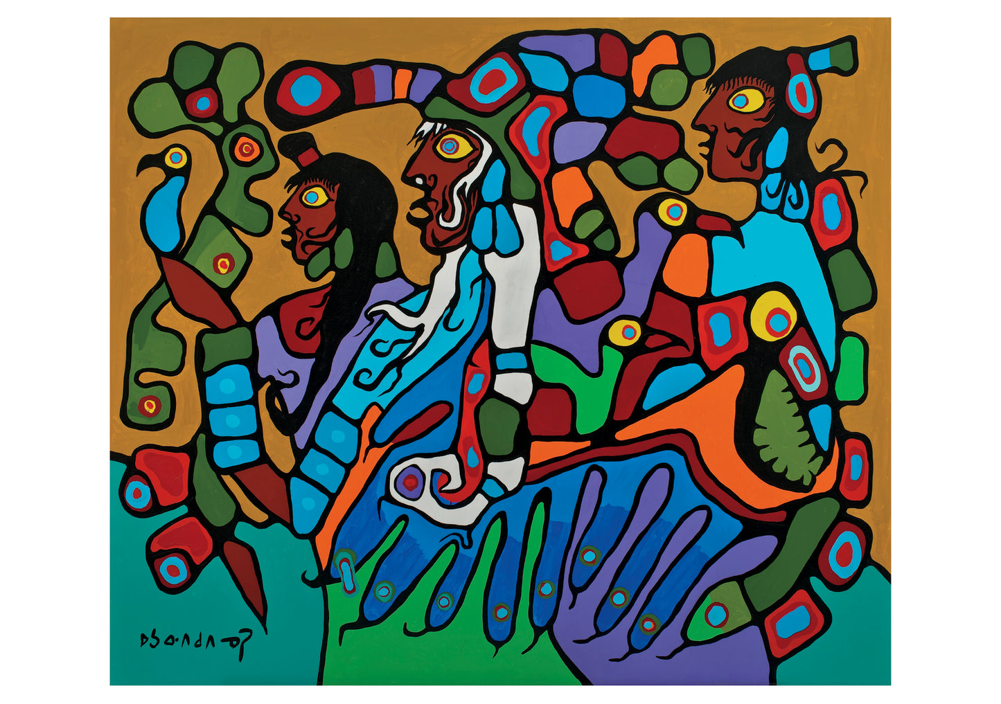 Norval Morrisseau: Shaman and Disciples Notecard_Front_Flat