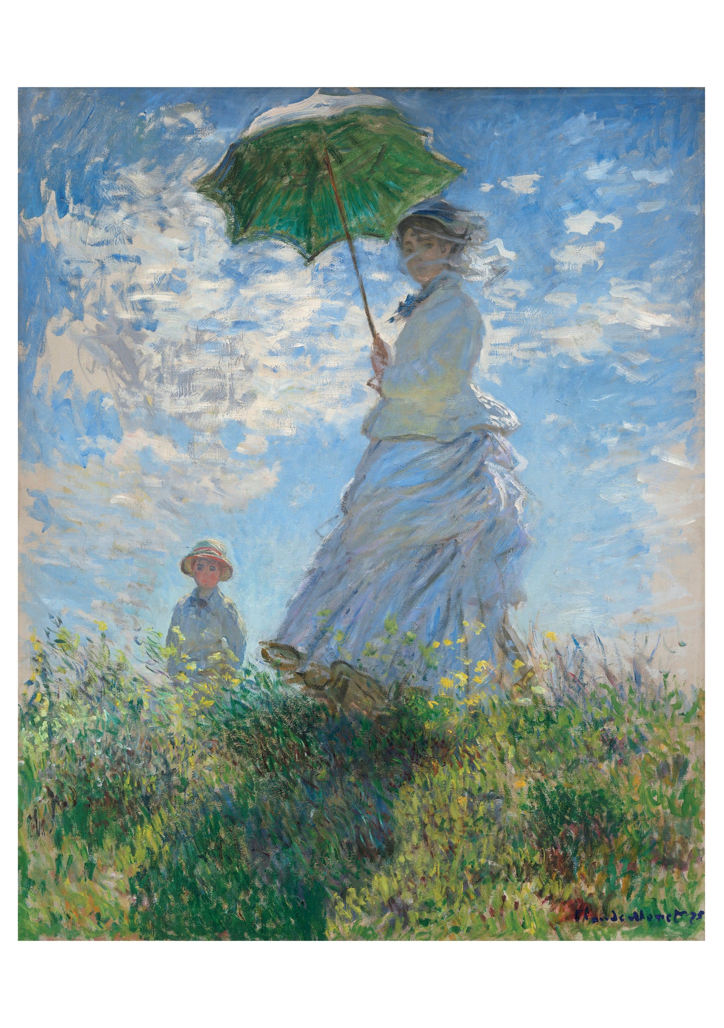 Claude Monet: Woman with a Parasol Notecard_Front_Flat