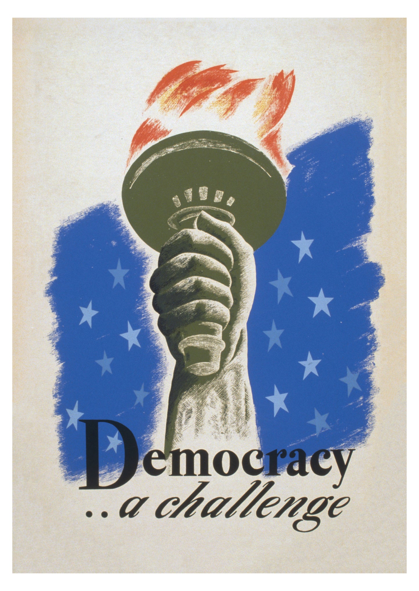 Democracy . . . A Challenge Postcard_Front_Flat