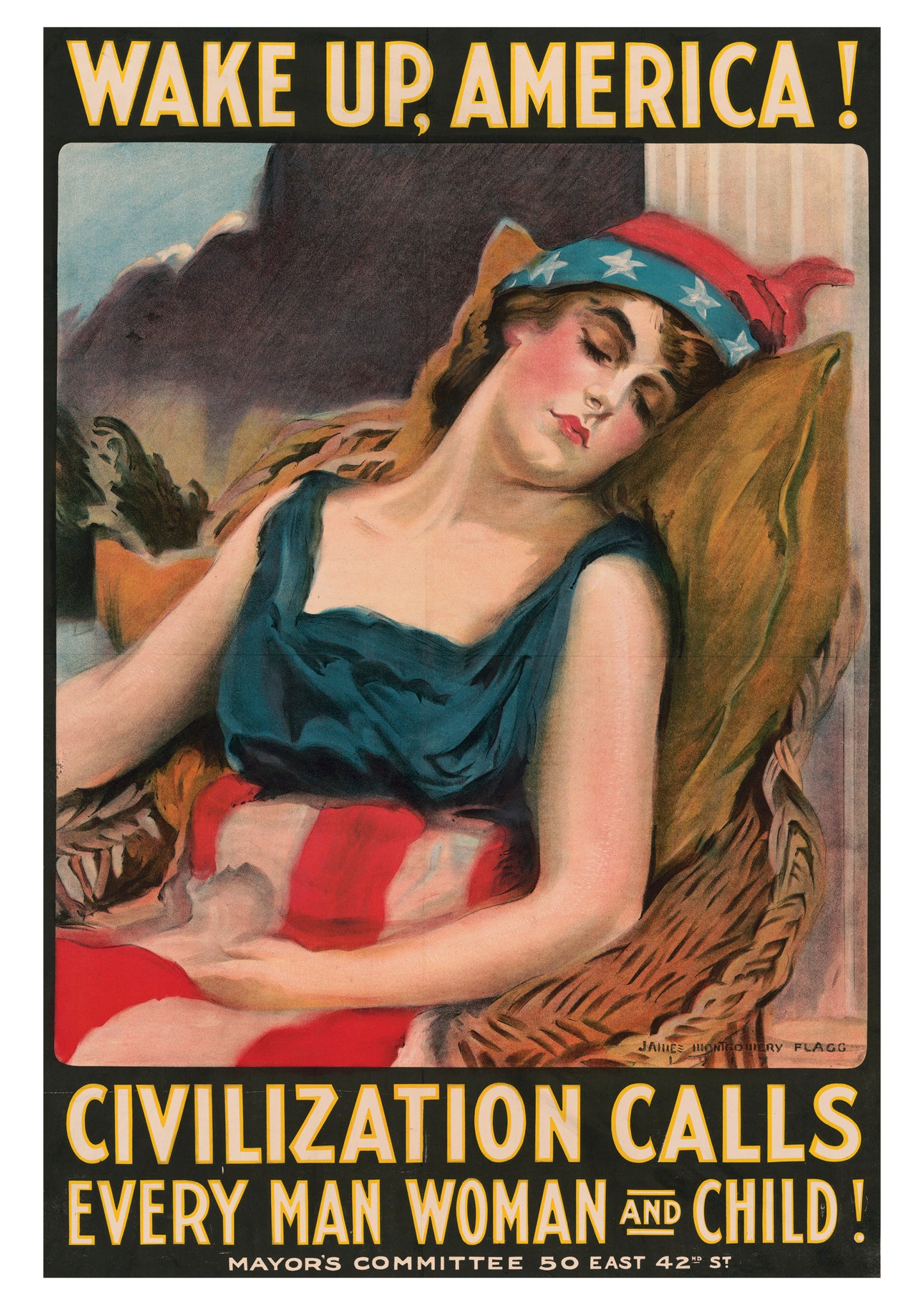 Wake Up, America! Postcard_Front_Flat
