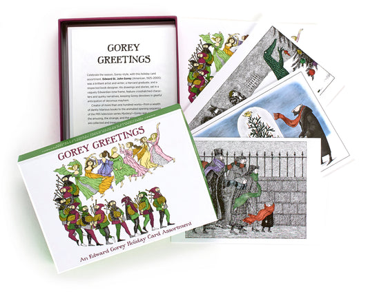 Gorey Greetings: An Edward Gorey Holiday Card Assortment_Front_3D