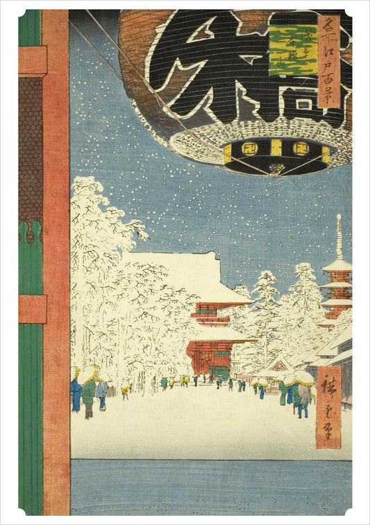 Hiroshige: Scenes of Winter Holiday Card Assortment_Front_3D