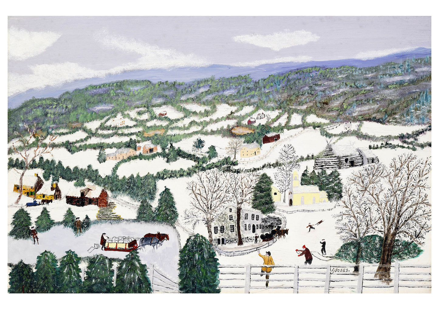Grandma Moses Holiday Card Assortment_Interior_2
