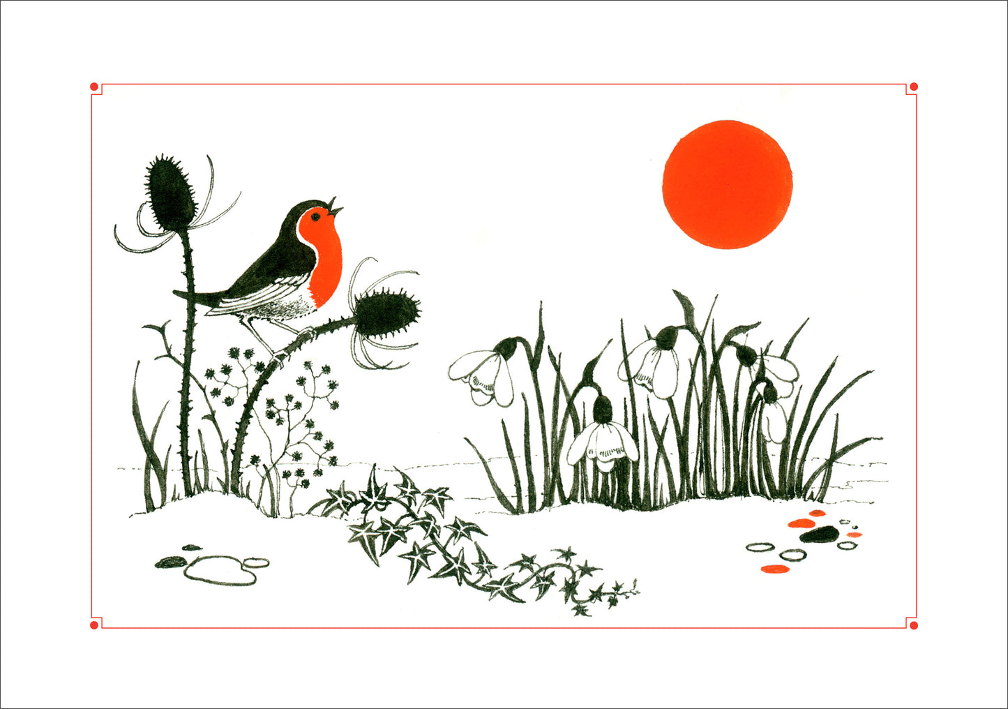 Patricia Burgess: Jolly Robins Holiday Card Assortment_Interior_1