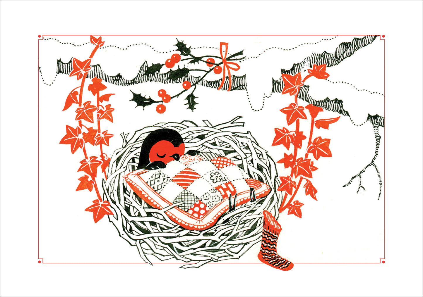 Patricia Burgess: Jolly Robins Holiday Card Assortment_Interior_2