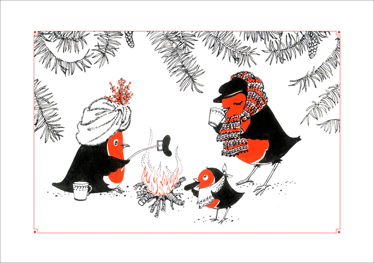 Patricia Burgess: Jolly Robins Holiday Card Assortment_Interior_4