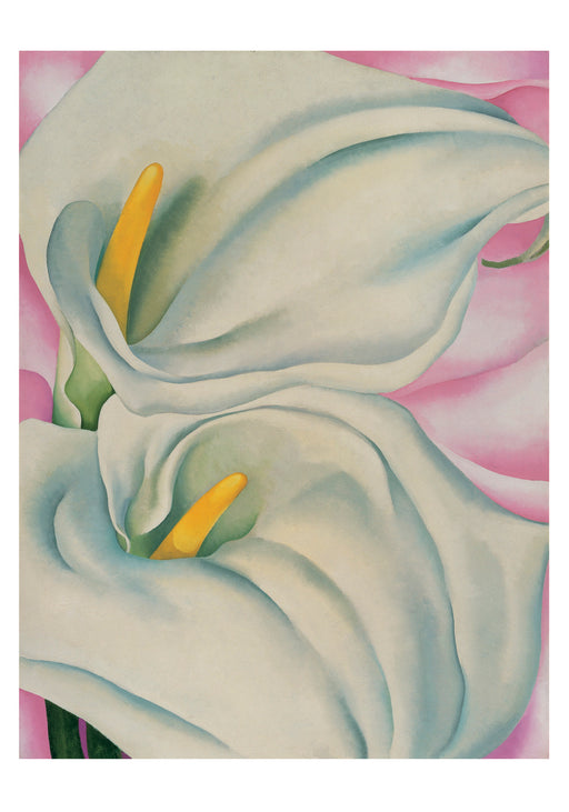 Georgia O’Keeffe: Two Calla Lilies on Pink Small Boxed Cards_Interior_1