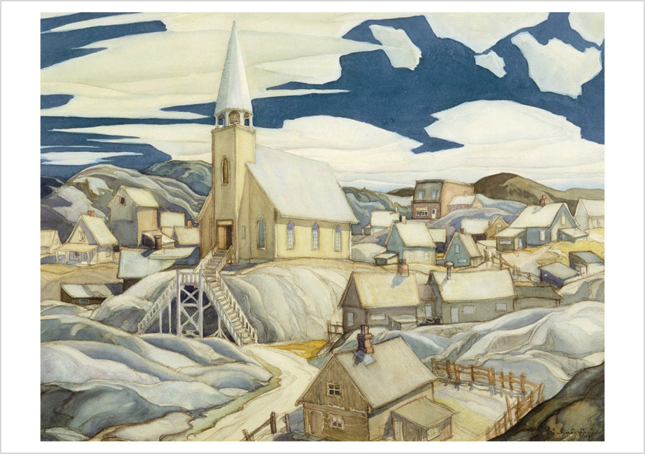Franklin Carmichael: North Town Notecard_Front_Flat