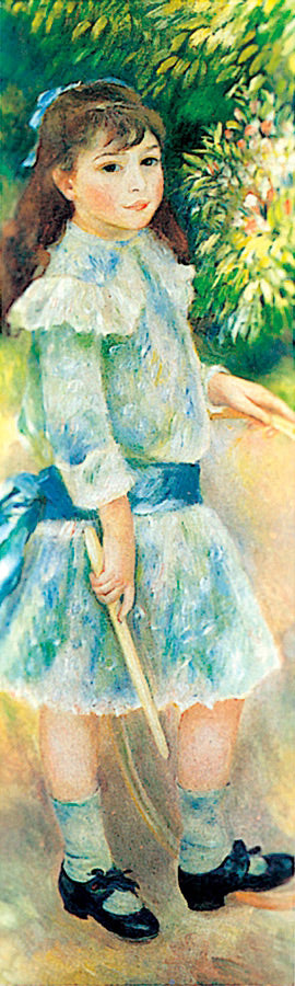 Pierre-Auguste Renoir: Girl with a Hoop Bookmark_Front_Flat
