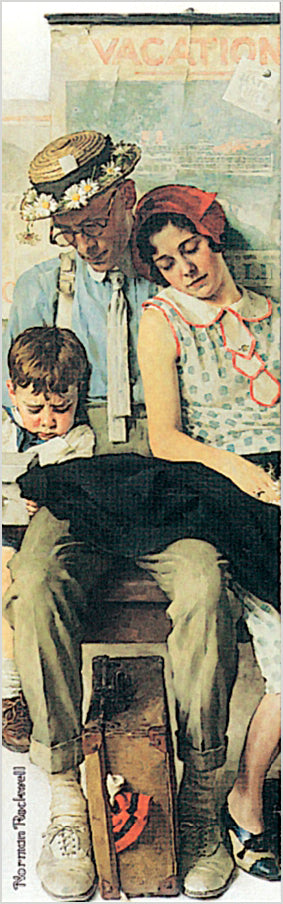 Norman Rockwell: Family Home from Vacation Bookmark_Front_Flat