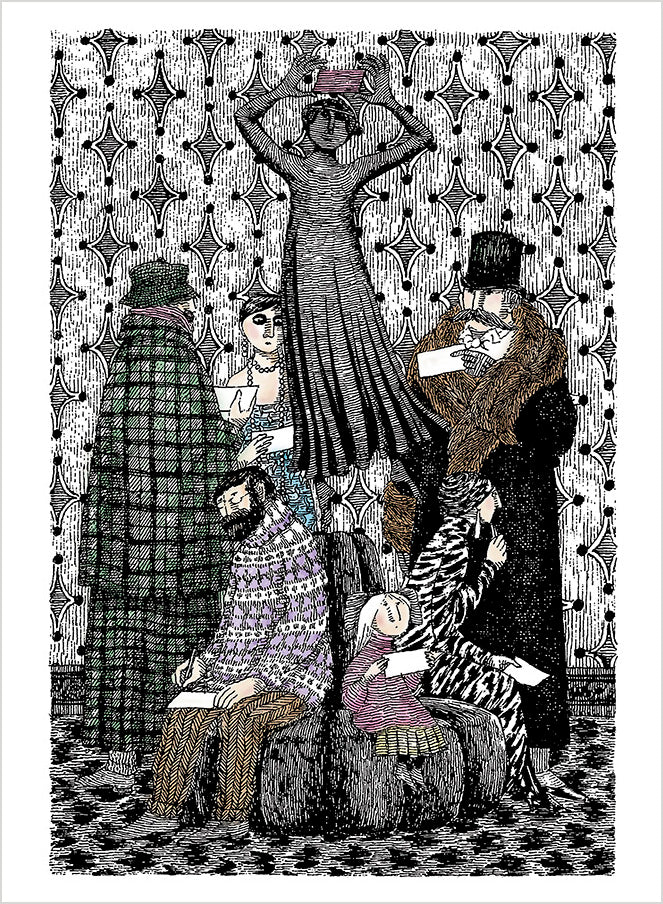 Edward Gorey: Mysterious Messages, Cryptic Cards, Coded Conundrums, Anonymous Notes Book of Postcards_Interior_4
