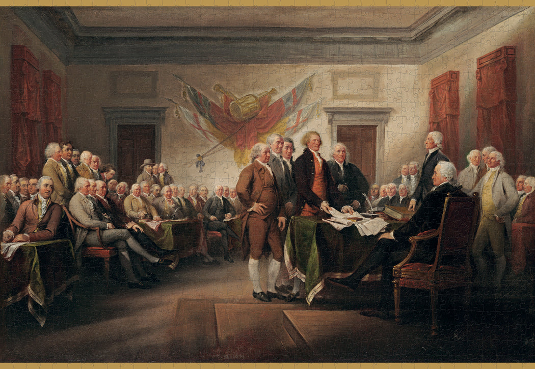 John Trumbull: The Declaration of Independence, July 4, 1776 1000-piece Jigsaw Puzzle_Zoom