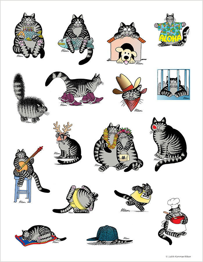 B. Kliban: CatStickers Sticker Book_Interior_1