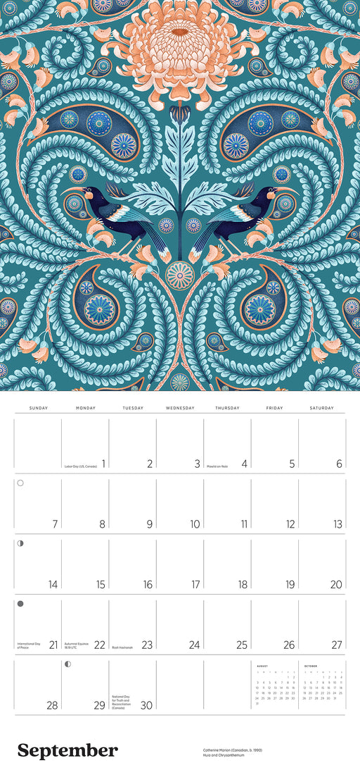 Catherine Marion: Folklore and Flora 2025 Wall Calendar_Interior_1