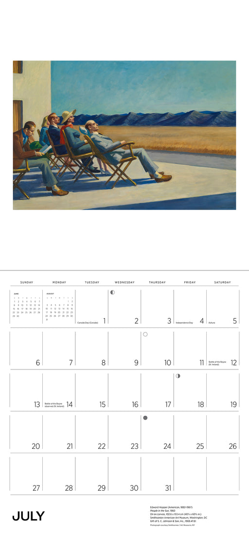 Edward Hopper 2025 Wall Calendar_Interior_1